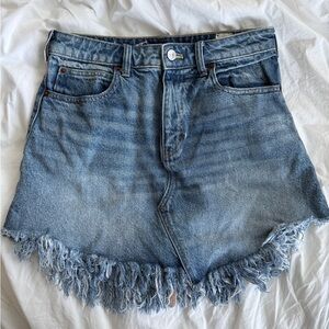 Free People Blue Denim Skirt